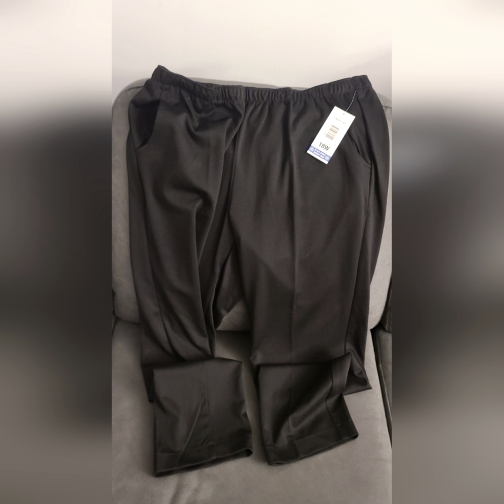 2 For 30$ Alia Plus Size Pull-On Pants: Black, Size 18W